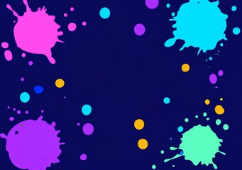 Watercolor art in a lively, abstract style