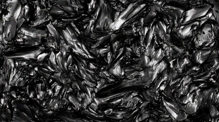 Stunning Abstract Black Paint Texture
