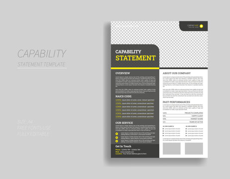 Capability Statement Design template