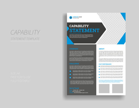 Capability Statement Design template