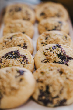 Blueberry Shortbread Cookies