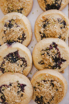 Blueberry Shortbread Cookies