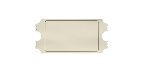 Blank Ticket - Cream Color