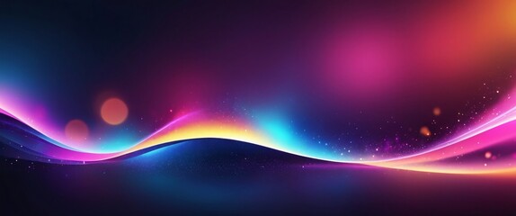 Abstract Waves of Color: A vibrant, dynamic composition of flowing lines and light. The abstract design evokes a sense of energy, movement, and possibility, with a captivating blend of pinks, blues.