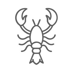 Fototapeta premium lobster icon vector