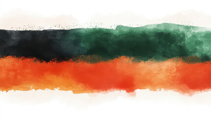 Fototapeta premium Abstract Red, Yellow, and Green Smoke Design: Black history month