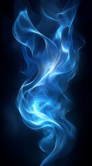 Artistic blue and orange lights creating abstract movements picture