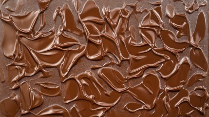 Melted Chocolate Art: A Visual Symphony of Dark Brown Hues