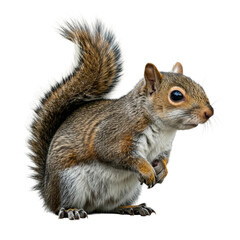 A squirrel on a transparent background

