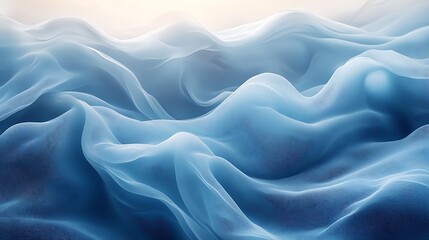 Fototapeta premium beautiful abstract artwork featuring swirling, flowing blue tendrils that create a sense of movement and fluidity