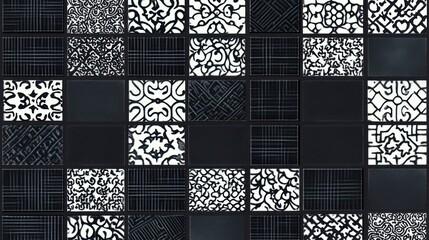 Stunning Black and White Decorative Mosaic Tiles for Modern Interior Design