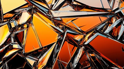 Fototapeta premium Stunning Abstract Fractured Glass Design