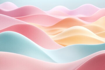 Pastel sand background for cosmetic product catwalk.