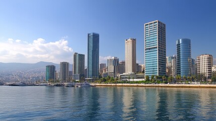 Stunning City Skyline with Modern Architecture