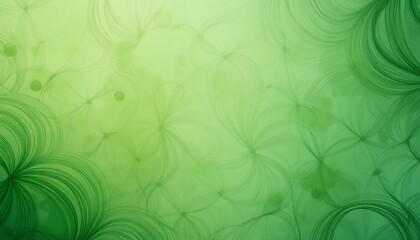 Abstract Green Floral Pattern Background Texture
