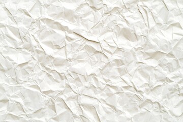 Obraz premium Close-up of crumpled white paper texture.