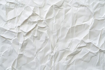 Obraz premium Abstract texture of crumpled white paper. A minimalist background.