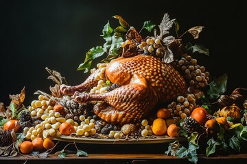 a classic American Thanksgiving turkey