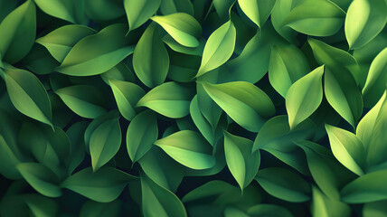 Obraz premium Green leaves eco-friendly background with place for text. Concept of ecology and healthy environment