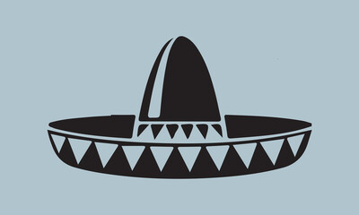  Mexico sombrero hat variations icons set eps10 stock illustration