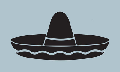  Mexico sombrero hat variations icons set eps10 stock illustration