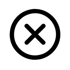 Fototapeta premium cancel icon design