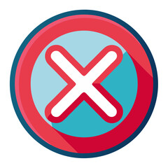 Obraz premium cancel icon design