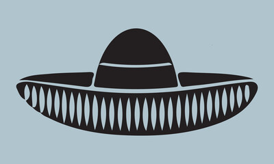  Mexico sombrero hat variations icons set eps10 stock illustration