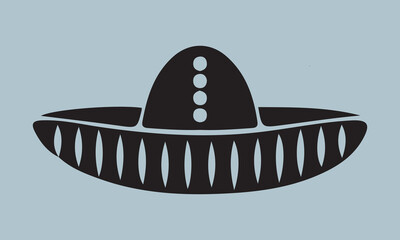  Mexico sombrero hat variations icons set eps10 stock illustration