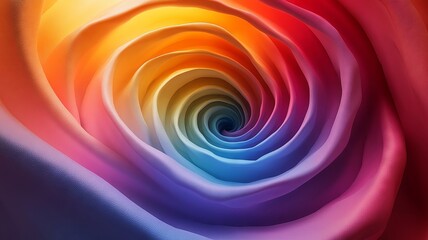 Obraz premium Vibrant Spiral Pattern in a Range of Colors