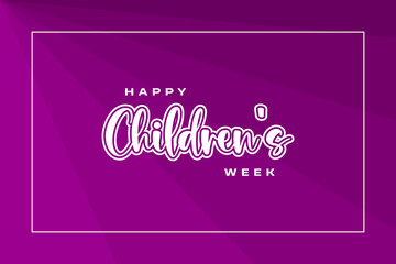 Children's Week holiday concept
