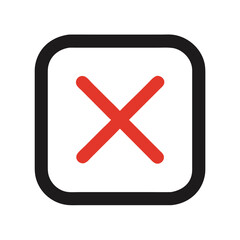 Obraz premium close icon design