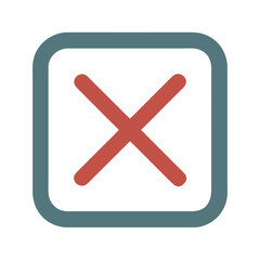 Obraz premium close icon design