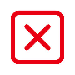 Obraz premium close icon design