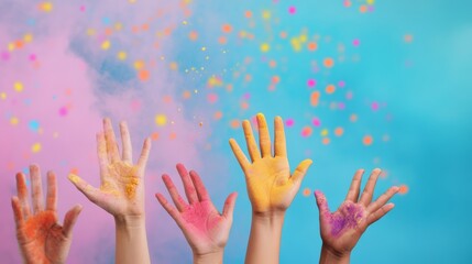 Dynamic Holi Powder Explosion in Vibrant Celebration 4