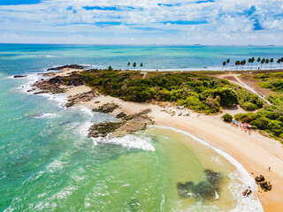 Cabo de Santo Agostinho, Pernambuco - aerial view of Xaréu beach