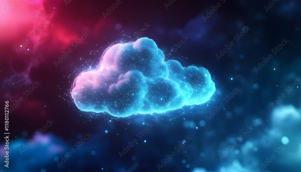 Wall mural cloud-based optical network management system showcasing scalability and seamless integration -