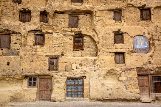 Karaman - Konya - Turkey, 20 April, 2024, Taskale historic granaries in the town Karaman of Konya ,Turkey