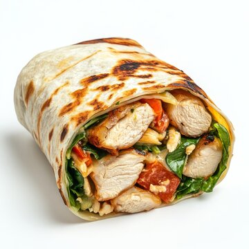 zinger or chicken broast wrap isolated in white background --v 6.1 Job ID: a1fd840c-d813-4ccf-ab60-e22d7b8b4c44