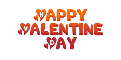 Fototapeta premium Happy Valentines Day Text