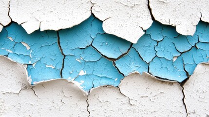 Obraz premium a close up of a wall with peeling paint on it
