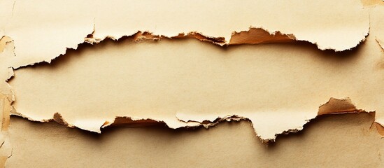 Torn Beige Paper Texture Background: A Grunge Aesthetic