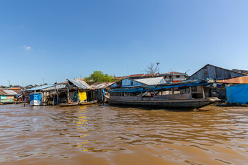 Iquitos, Peru, June 23, 2024. Belen neighborhood is also known as the Venice of the Amazon, here...