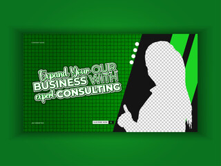 We provide expend your business YouTube thumbnail design and creative banner template