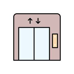 Elevator vector icon