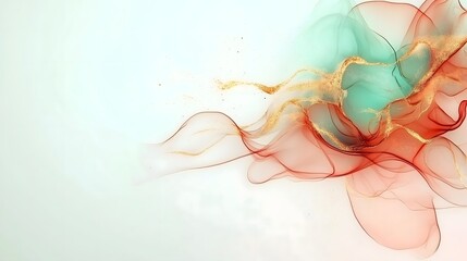 Fototapeta premium Artistic Fusion: A Vibrant Blend of Colors