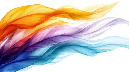 A colorful abstract background with wavy lines of different colors