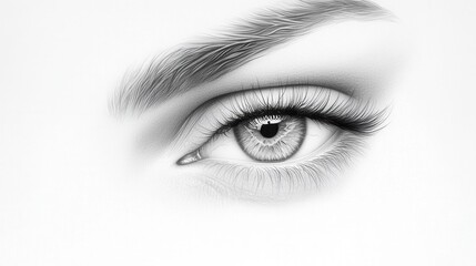  a close up of a person's eye with long eyelashes