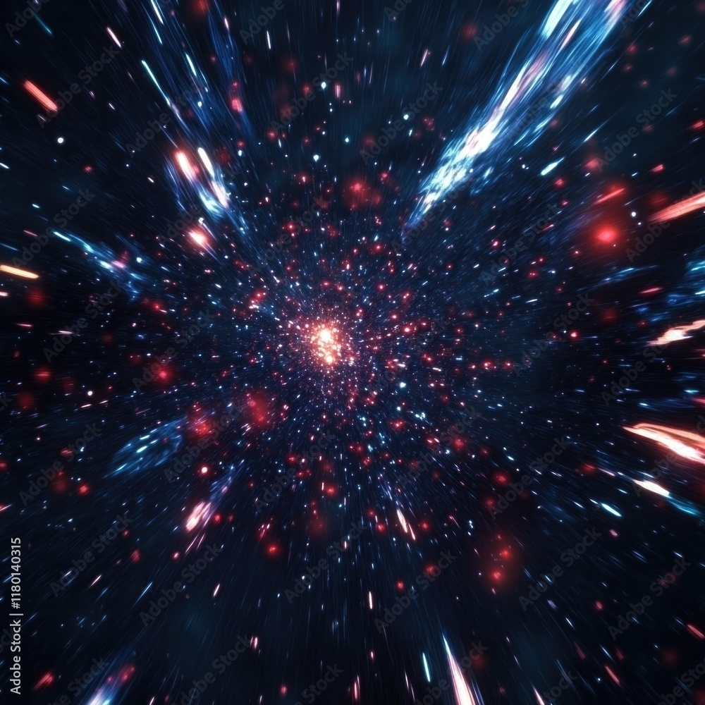 Aufkleber a beautiful scene of star-filled space, ideal for use in astronomy-related projects or as a backgrou