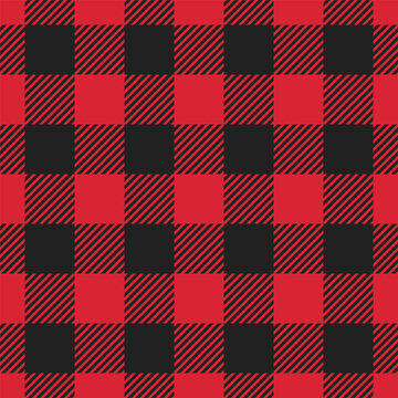 Red and Black Plaid Pattern Design